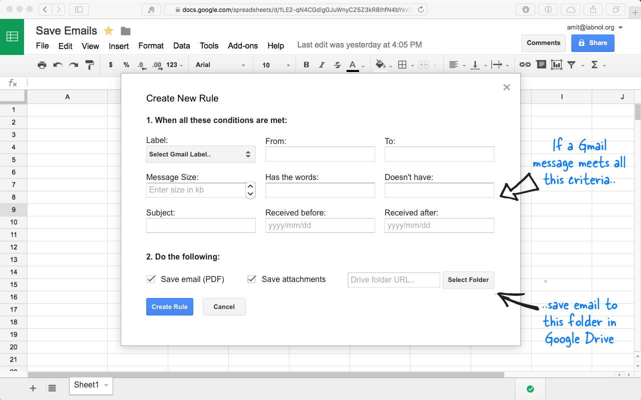 How To Save Your Gmail Data To Google Drive Automatically