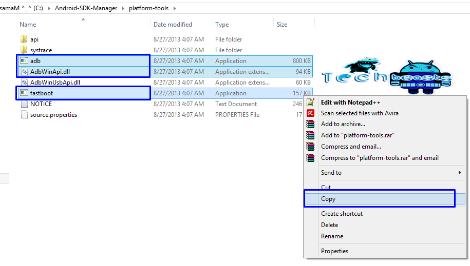 adb and fastboot instal windows