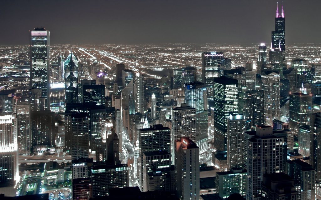 chicago-night-city-architecture