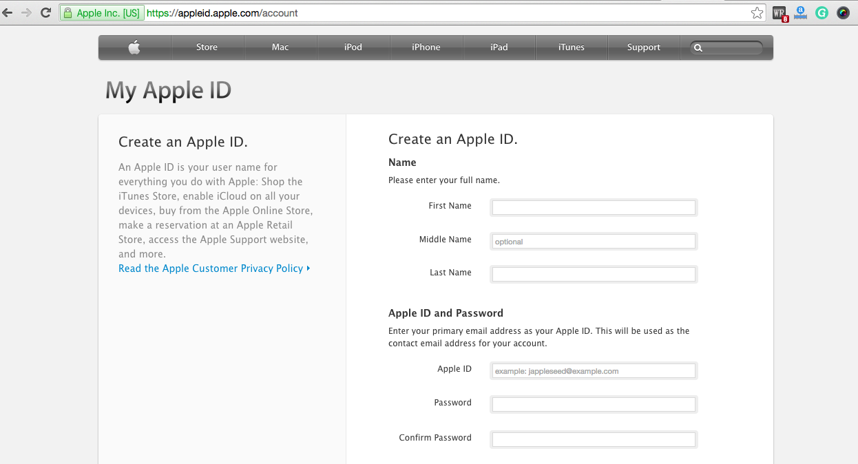 How to create Apple ID on Apple iPad Air