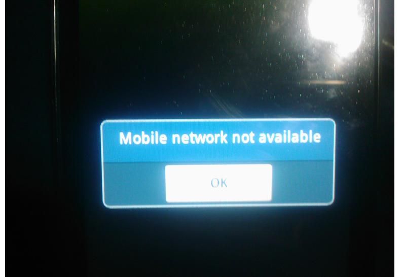 mobile Network Not Available