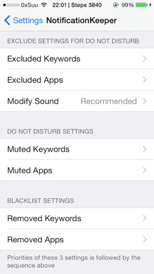 NotificationKeeper, Access Notifications while Do Not Disturb is Enable
