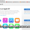 Enable Two-Step Verification for Apple ID