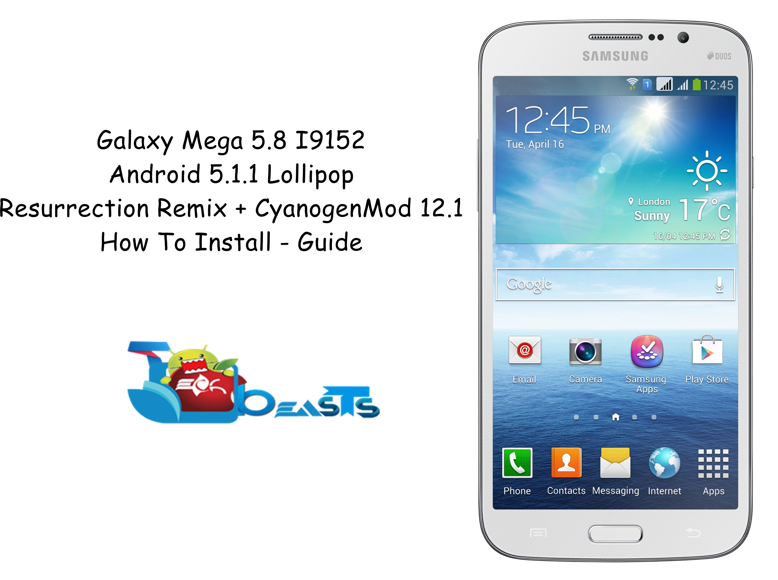 How To Install Android Lollipop 5.1.1 On Galaxy Mega 5.8 I9152 To