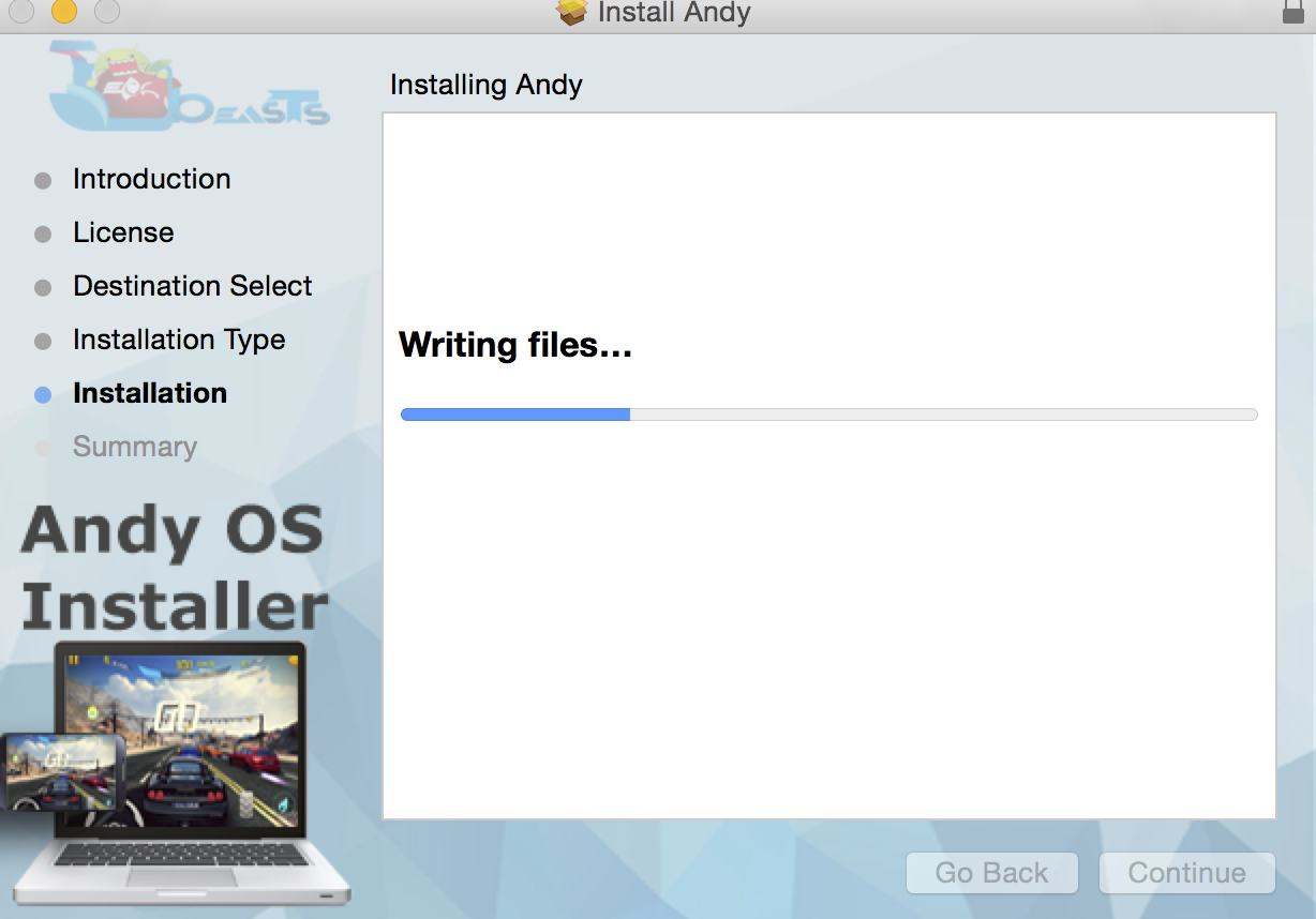 how to launch andy emulator on mac