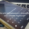 How to use alphanumeric characters to set a iPhone passcode