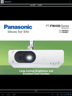 android projector connect smartphone app techbeasts panasonic contents technipages wireless