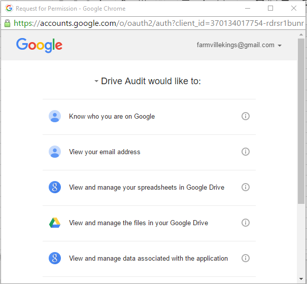 google drive access