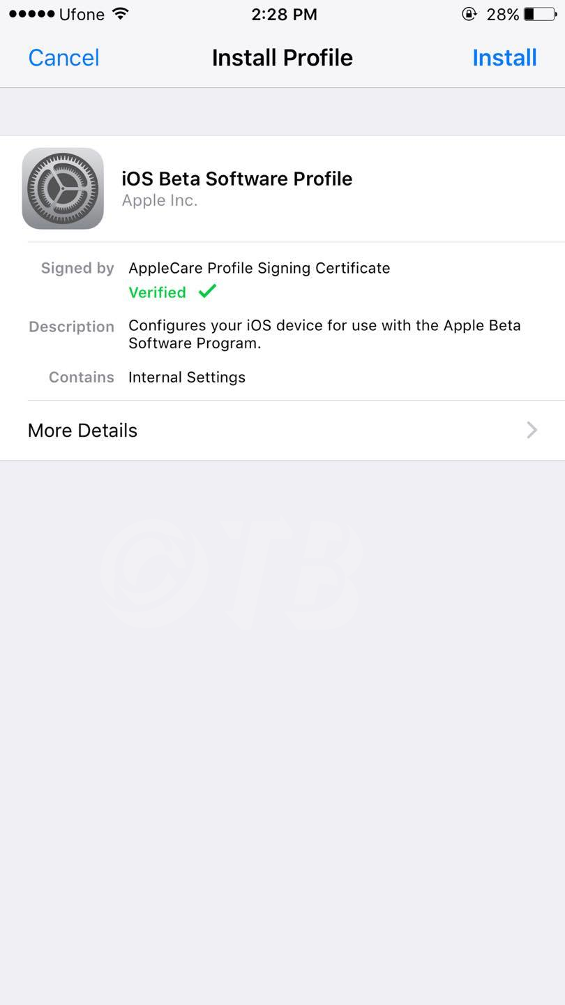 Download iOS 11 Beta OTA Configuration Profile Without UDID