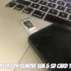 Galaxy S7/S8/Note 8: Insert or Remove SIM & SD Card Tray