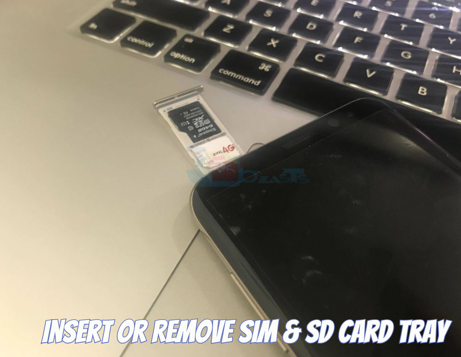 Galaxy S7/S8/Note 8: Insert or Remove SIM & SD Card Tray