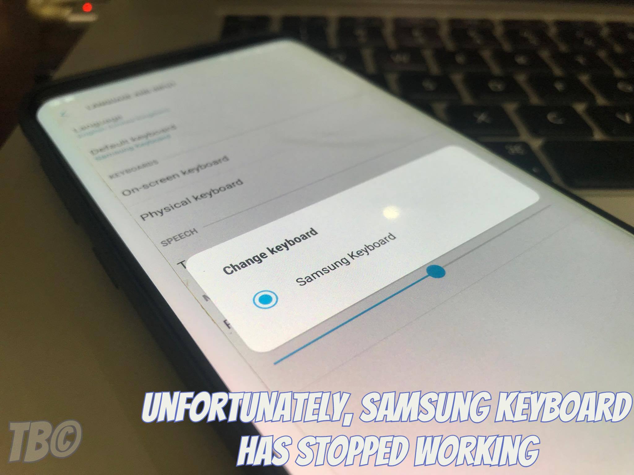 Samsung Keyboard Has Stopped