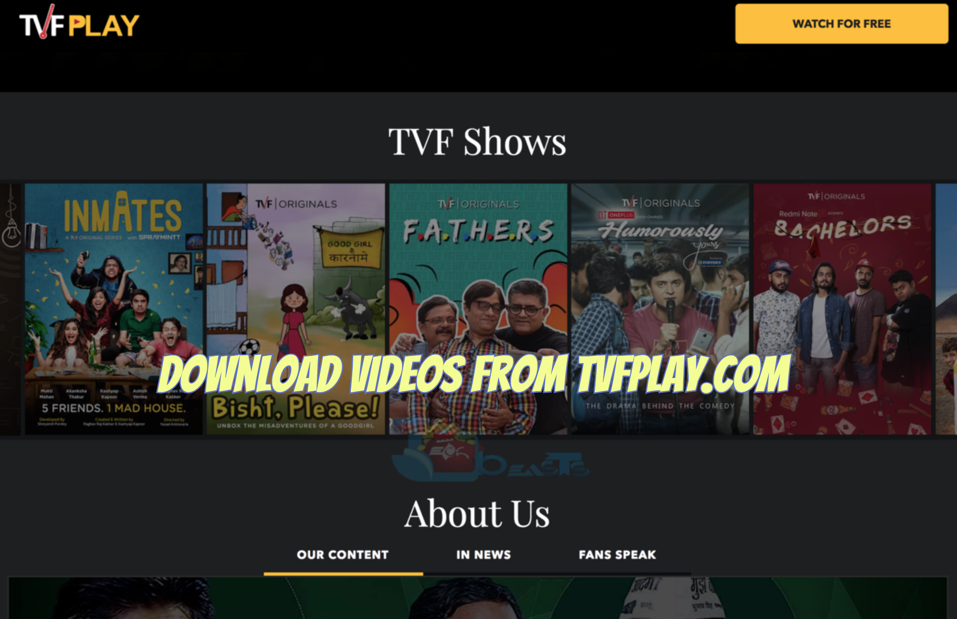 Download Videos from TVFPlay.com