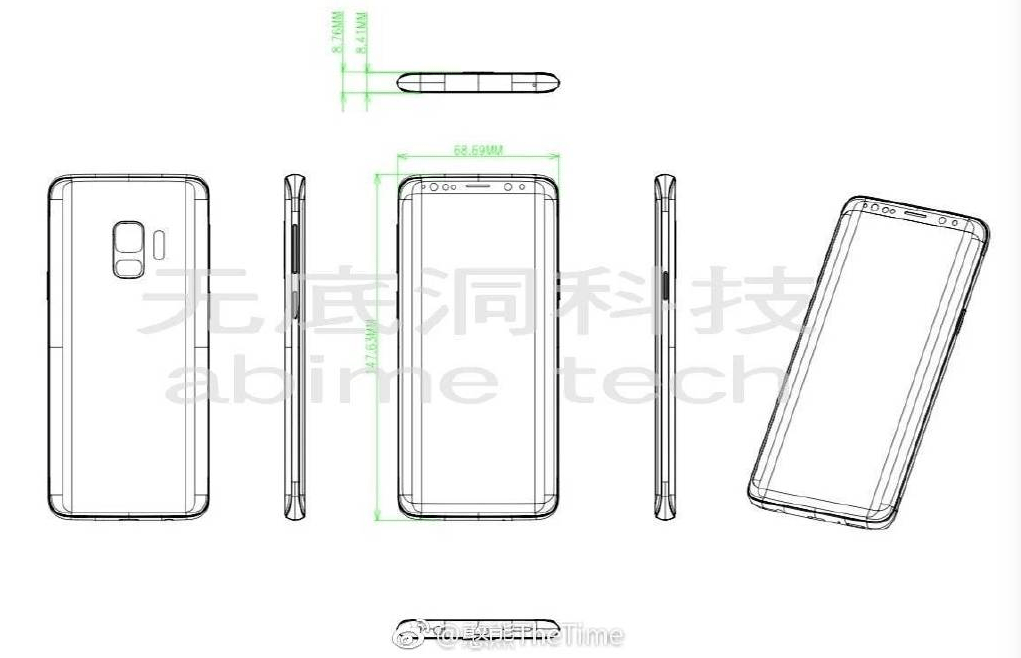 Galaxy S9 schematic shows no Galaxy Note 8-like dual camera