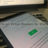 free virtual number for whatsapp