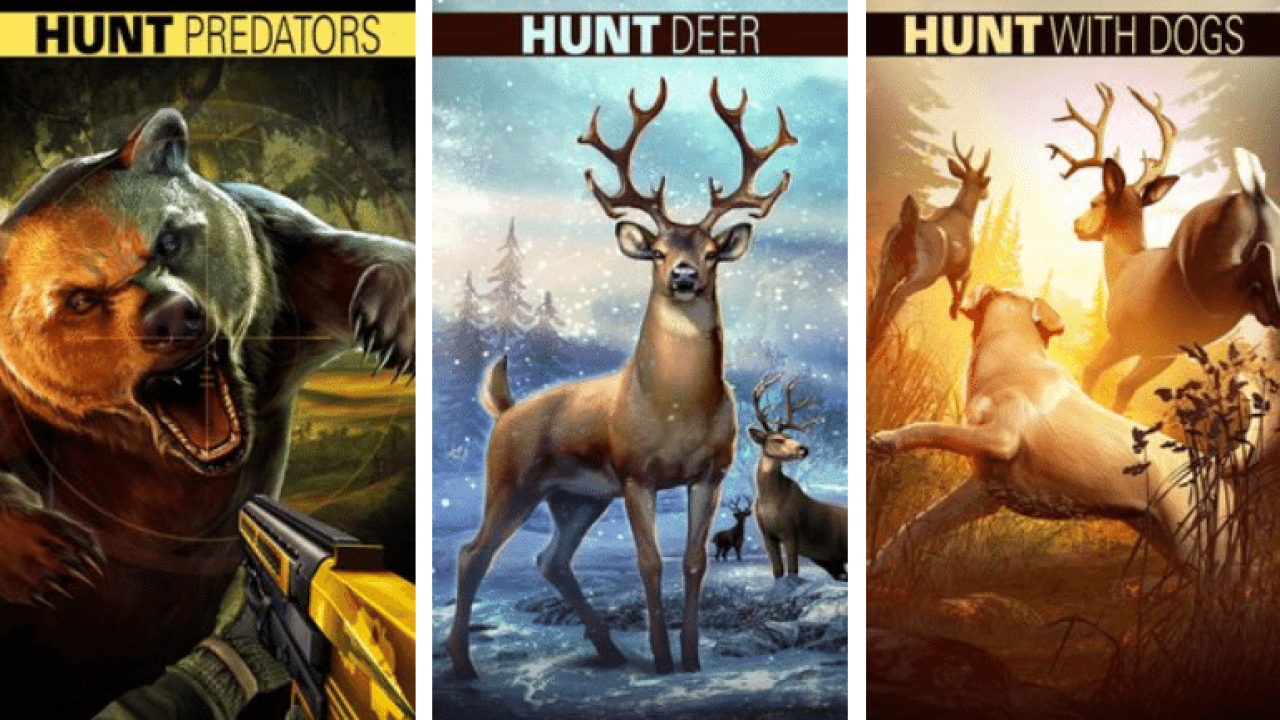 Дир Хантер 2018. Deer Hunter игра на ПК. Собаки загоняют оленя. Мутанты из Дир Хантер 2018.