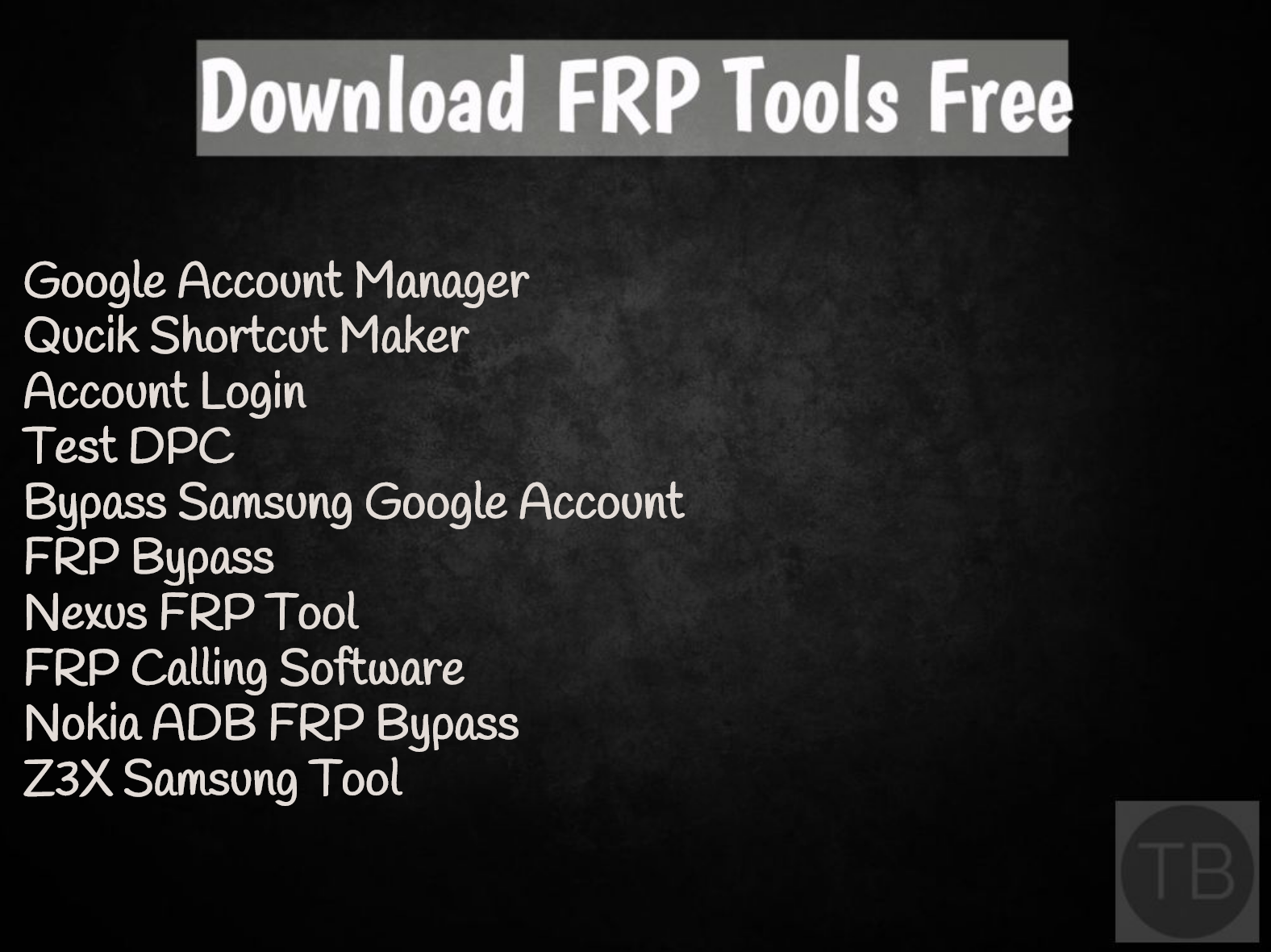 Download FRP Tools Free