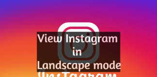 view Instagram in landscape mode