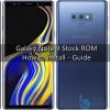 Galaxy Note 9 Stock ROM 