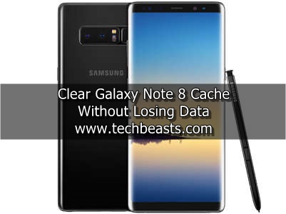 clear Galaxy Note 8 Cache without losing Data