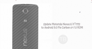 Update Motorola Nexus 6 XT1112 to Android 9.0 Pie Carbon cr-7.0 ROM Update Motorola Nexus 6 XT1112 to Android 9.0