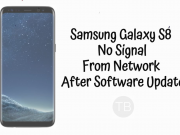 Samsung Galaxy S8 No Signal From Network After Software Update