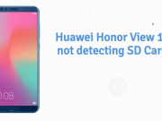 Huawei Honor View 10 not detecting SD Card problem