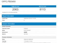 OPPO PBDM00 makes it to Geekbench, Snapdragon 845 and 6GB RAM in tow