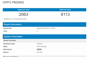 OPPO PBDM00 makes it to Geekbench, Snapdragon 845 and 6GB RAM in tow