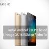 Lineage OS 16 ROM on Redmi 3s