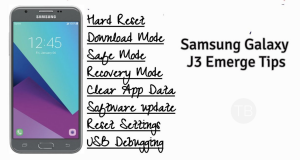 Samsung Galaxy J3 Emerge Tips : Hard Reset, Recovery, Safe Mode, Download Mode & More. Samsung Galaxy J3 Emerge Tips