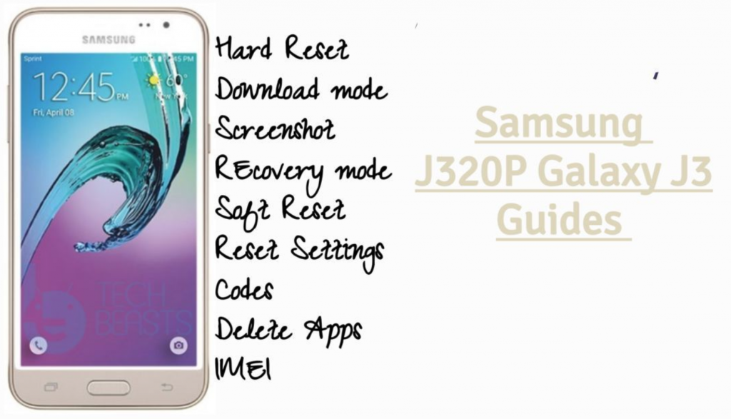 Samsung J320P Galaxy J3 Guides
