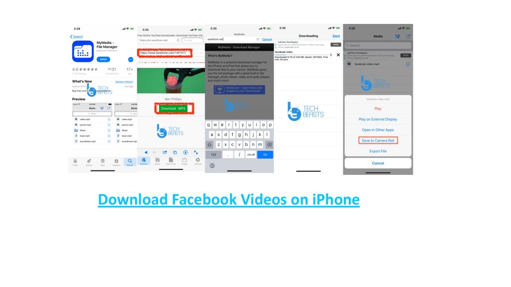 Download Facebook Videos on iPhone