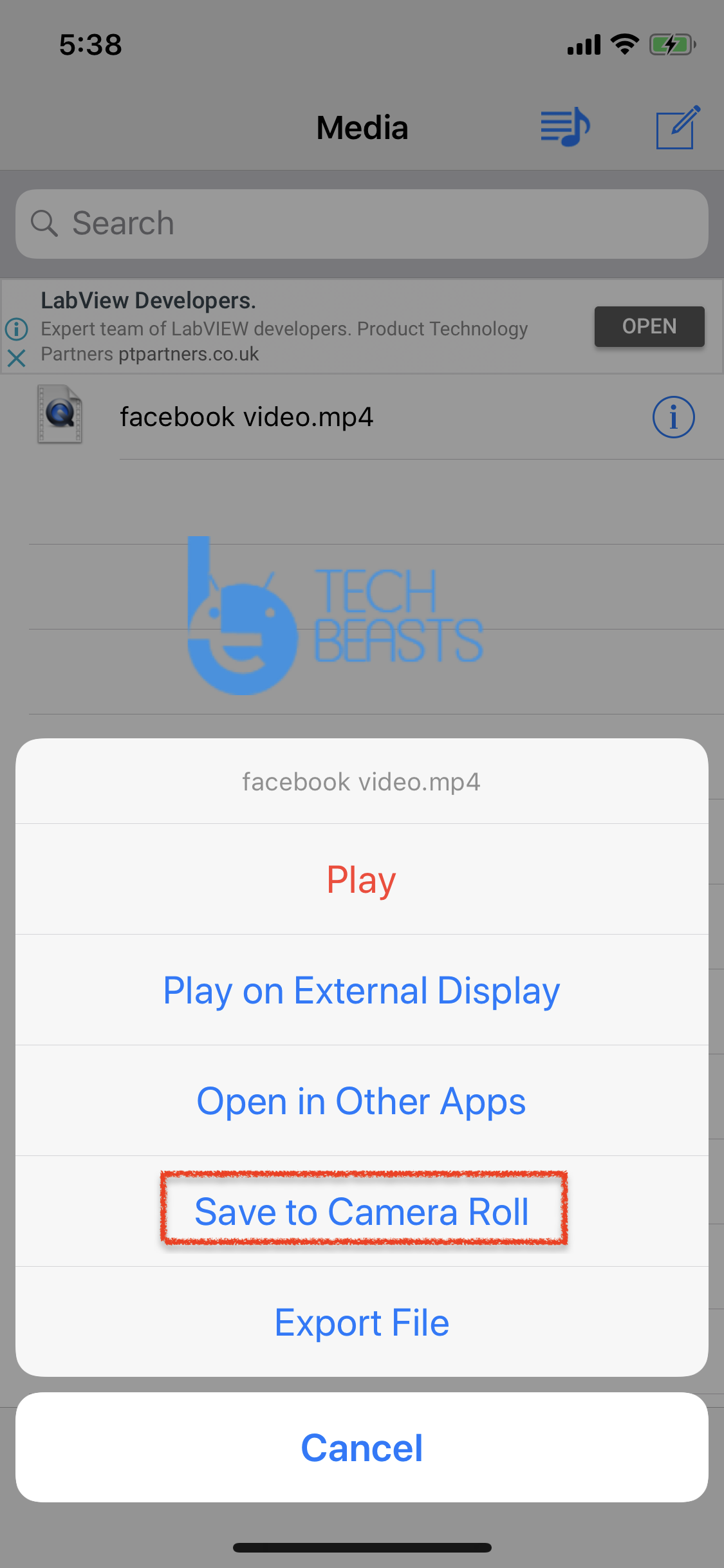 facebook video downloader for iphone