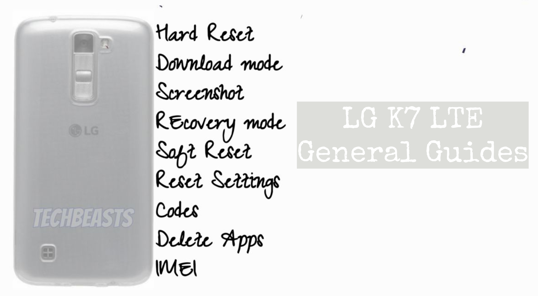 LG K7 LTE Guides