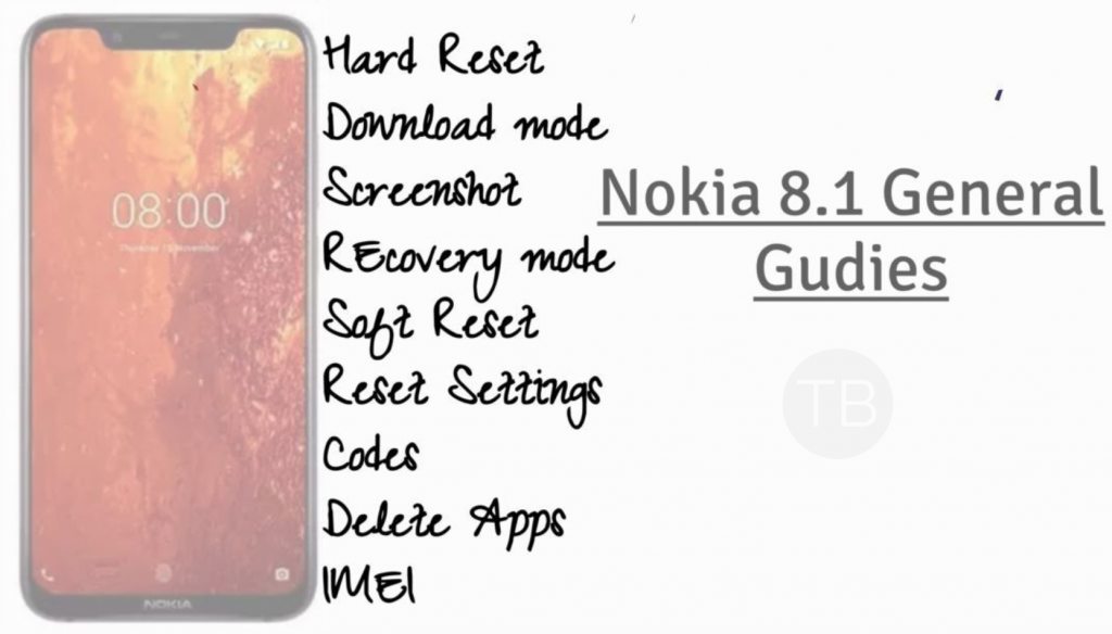 Nokia 8.1 General Guides