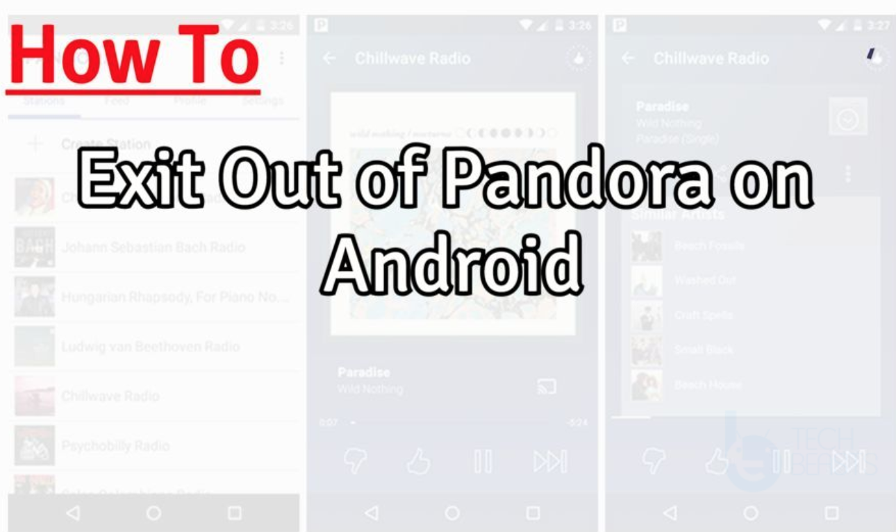 how to turn off pandora on android