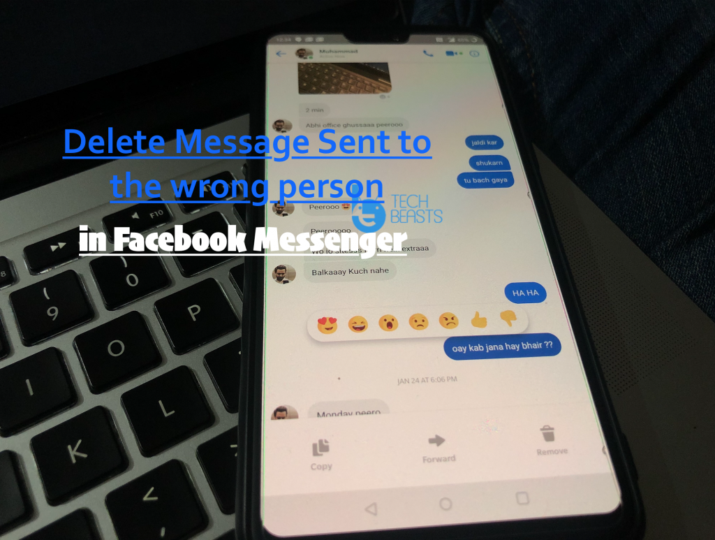 Delete Message Sent to the wrong person in Facebook Messenger