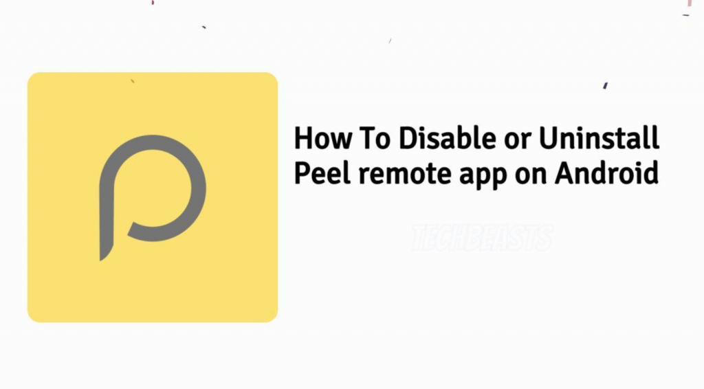 Disable or uninstall Peel remote
