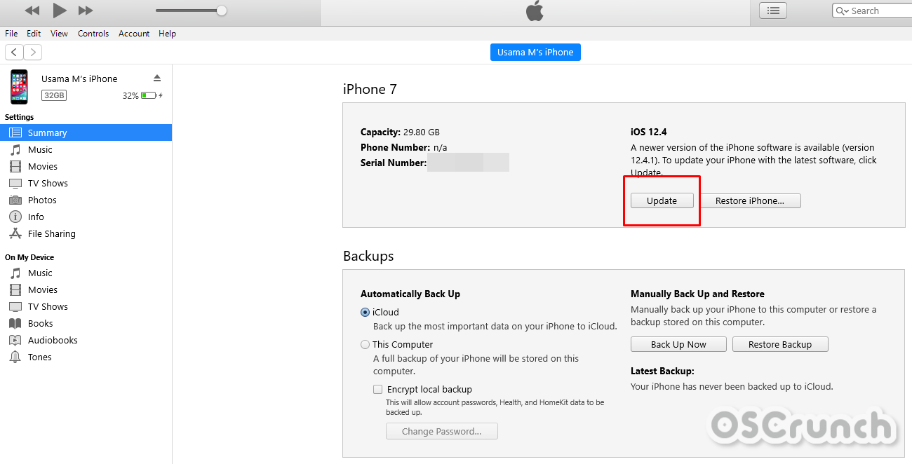 Downgrade iOS 12.4.1 to iOS 12.