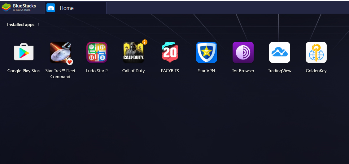 GoldenKey VPN for PC in BlueStacks