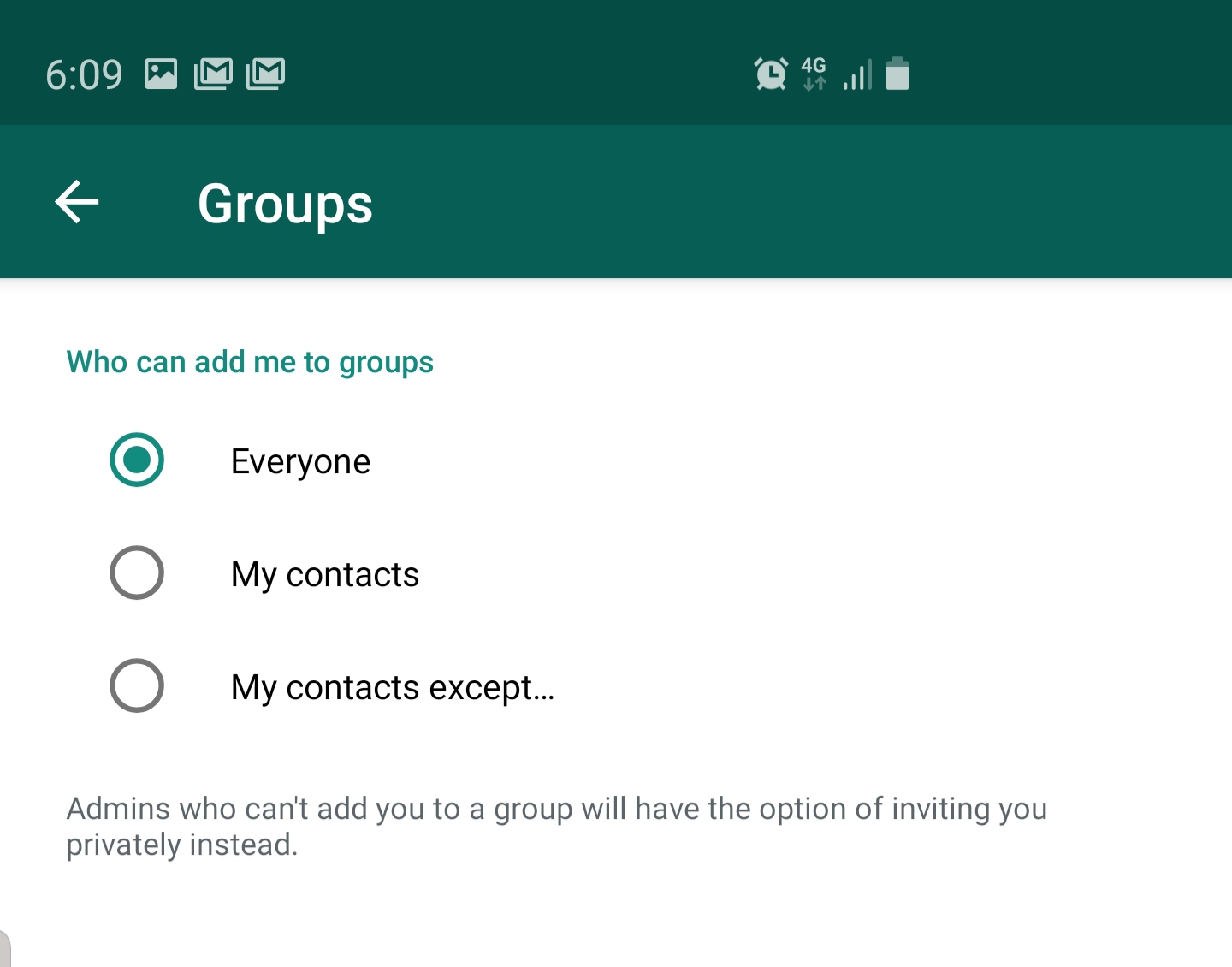 Stop People from Adding You to WhatsApp Groups