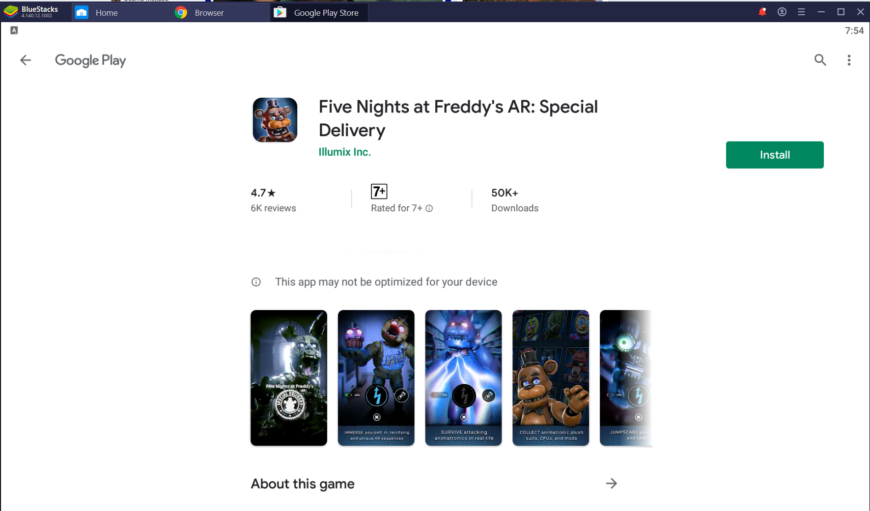 Five Nights at Freddy's AR: Special Delivery para Android - Baixe