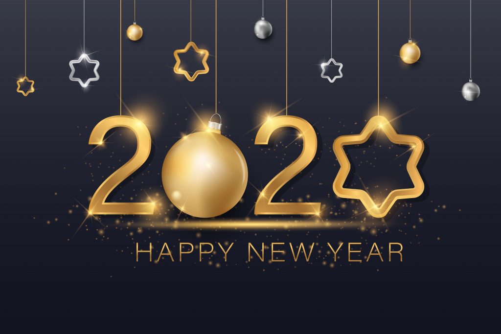 Happy New Year 2020 4K Wallpaper
