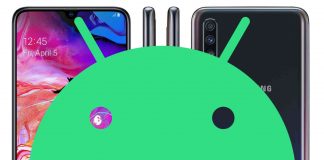 download galaxy a70 android 10
