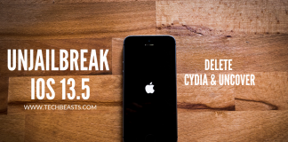 UnJailbreak iOS 13.5
