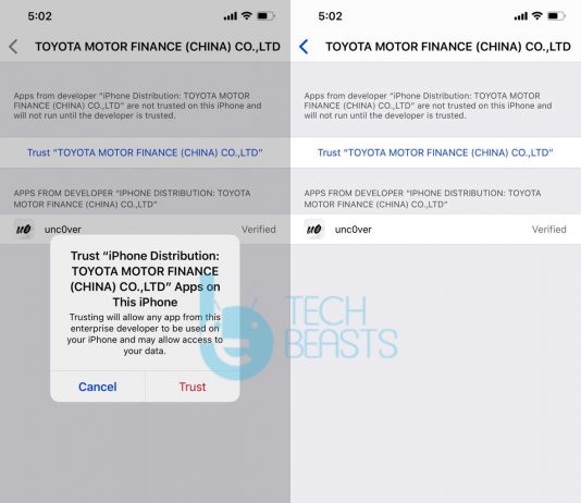 Install Unc0ver 5.0 via Cydia Impactor