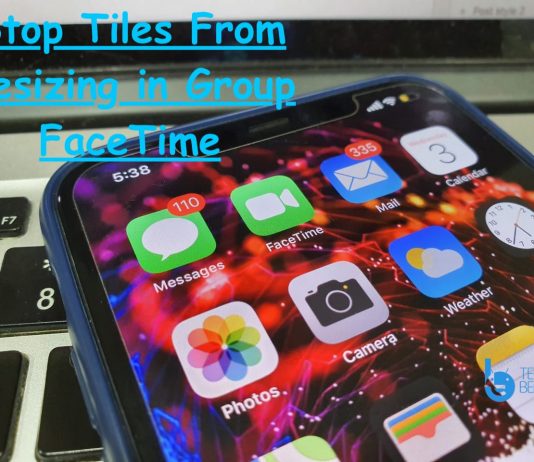 Stop Tiles From Resiz­ing in Group FaceTime
