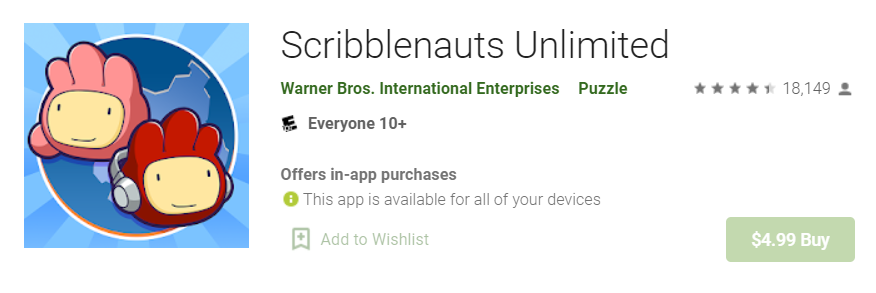 scribblenauts download for mac