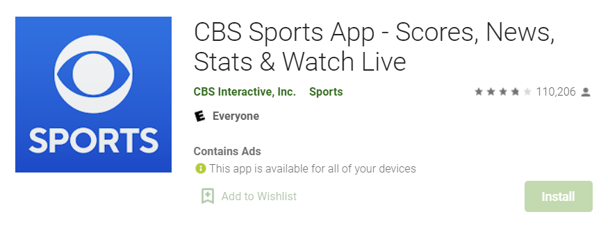 CBS Sports for MAc
